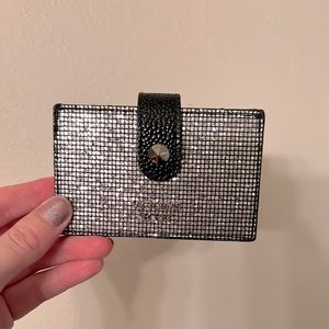 Victoria’s Secret silver sparkle glitter cardholder